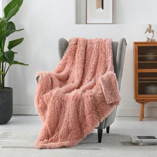 Furry discount pink blanket